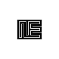 EN NE Alphabet-Based Logo for Elegant Branding vector