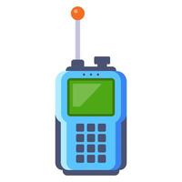 portable blue radio for transmitting information over long distances. vector