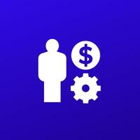 Making money icon for web vector