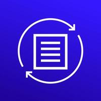 rewrite or edit icon for web vector