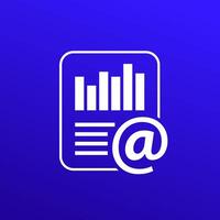 email marketing metrics icon vector