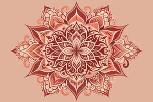 adelicate, intricate mandalapattern conveying asense of fragility and delicacy vector