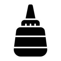 Simple Glue glyph icon. The icon can be used for websites, print templates, presentation templates, illustrations, etc vector