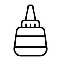 Simple Glue outline icon. The icon can be used for websites, print templates, presentation templates, illustrations, etc vector
