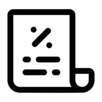 Simple Tax outline icon. The icon can be used for websites, print templates, presentation templates, illustrations, etc vector