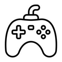 Simple Game Controller outline icon. The icon can be used for websites, print templates, presentation templates, illustrations, etc vector