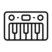 Simple Keyboard outline icon. The icon can be used for websites, print templates, presentation templates, illustrations, etc vector