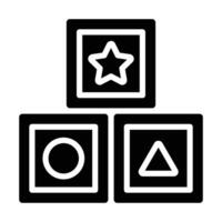 Simple Blocks glyph icon. The icon can be used for websites, print templates, presentation templates, illustrations, etc vector
