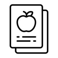 Simple Card Game outline icon. The icon can be used for websites, print templates, presentation templates, illustrations, etc vector