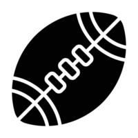 Simple American Football glyph icon. The icon can be used for websites, print templates, presentation templates, illustrations, etc vector