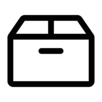Simple Package outline icon. The icon can be used for websites, print templates, presentation templates, illustrations, etc vector