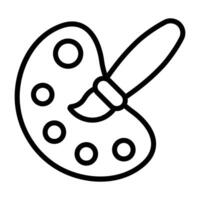 Simple Painting outline icon. The icon can be used for websites, print templates, presentation templates, illustrations, etc vector