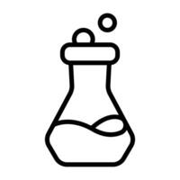 Simple Experiment outline icon. The icon can be used for websites, print templates, presentation templates, illustrations, etc vector