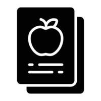 Simple Card Game glyph icon. The icon can be used for websites, print templates, presentation templates, illustrations, etc vector