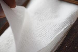 pick a tissue paper from a box photo