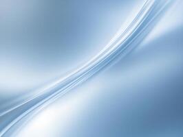 Abstract Light Blue Metallic Wave Background - Smooth Curved Surface with Subtle Sheen and Cool Tones Design photo