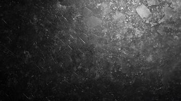 Grunge Dark Texture Background with Speckles - Abstract Black and Gray Surface with Rough Distressed Pattern Design photo