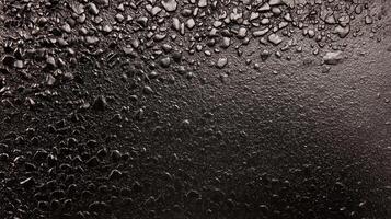 Dark Moody Background with Water Droplets - Abstract Wet Surface Texture with Condensation for Dramatic Design photo