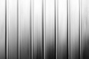 White Corrugated Metal Siding Texture - Abstract Clean Vertical Ribbed Panels Background with Subtle Shadows photo