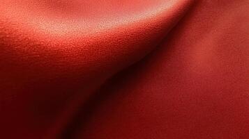 Smooth Red Fabric Fold Texture Background - Abstract Satin or Silk Cloth Surface with Soft Light and Shadow photo