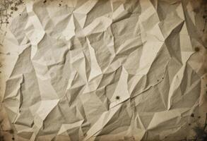 Crinkled scan texture with faded ink and shadow artifacts. photo