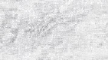 White Linen Fabric Texture Close-Up - Soft Smooth Textile Pattern photo