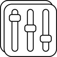 Volume Equalizer User Interface Line Icons Pack and Illustrations vector