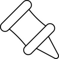 Pushpin User Interface Line Icons Pack and Illustrations vector