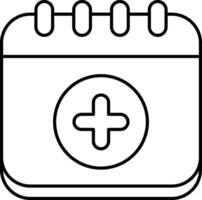 Add Calendar User Interface Line Icons Pack and Illustrations vector