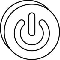 Power Button User Interface Line Icons Pack and Illustrations vector