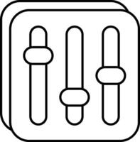 Equalizer User Interface Line Icons Pack and Illustrations vector