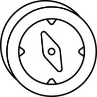 Compass User Interface Line Icons Pack and Illustrations vector