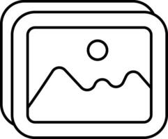 Photo User Interface Line Icons Pack and Illustrations vector