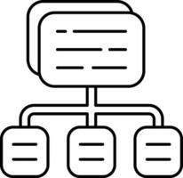 Hierarchy User Interface Line Icons Pack and Illustrations vector