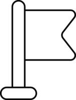 Flag User Interface Line Icons Pack and Illustrations vector