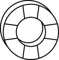 Life ring User Interface Line Icons Pack and Illustrations vector
