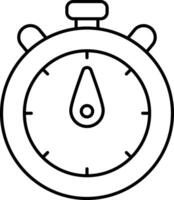 Stopwatch User Interface Line Icons Pack and Illustrations vector