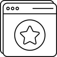 Web Ratings User Interface Line Icons Pack and Illustrations vector
