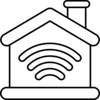 Home Wifi User Interface Line Icons Pack and Illustrations vector