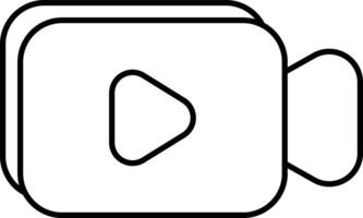 Movie User Interface Line Icons Pack and Illustrations vector