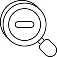 Zoom Out User Interface Line Icons Pack and Illustrations vector
