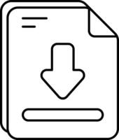 Upload File User Interface Line Icons Pack and Illustrations vector