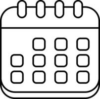 Schedule User Interface Line Icons Pack and Illustrations vector