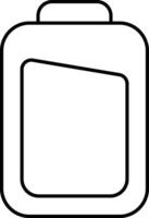Mobile Battery User Interface Line Icons Pack and Illustrations vector