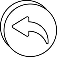 Back Arrow User Interface Line Icons Pack and Illustrations vector