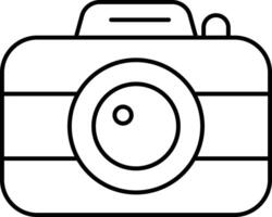 Camera User Interface Line Icons Pack and Illustrations vector