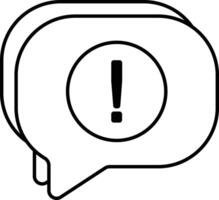 Chat Error User Interface Line Icons Pack and Illustrations vector