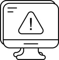 System Error User Interface Line Icons Pack and Illustrations vector