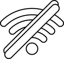 No wifi User Interface Line Icons Pack and Illustrations vector