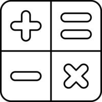 Calculation Sign User Interface Line Icons Pack and Illustrations vector